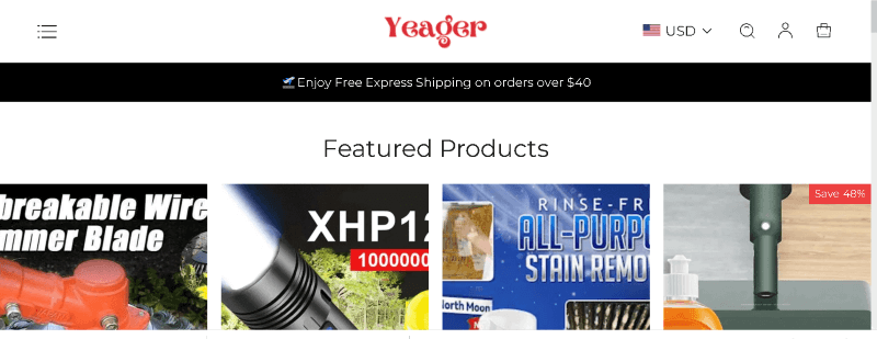 Yeager store Reviews: Check if this website Legit or Scam?